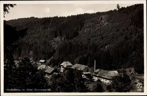 Ak Oberkutterau Sankt Blasien im Schwarzwald, Ortsansicht, Albtal