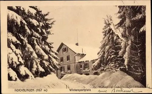 Ak Blauen Badenweiler im Schwarzwald, Hochblauen, Wintersportplatz bei Schnee