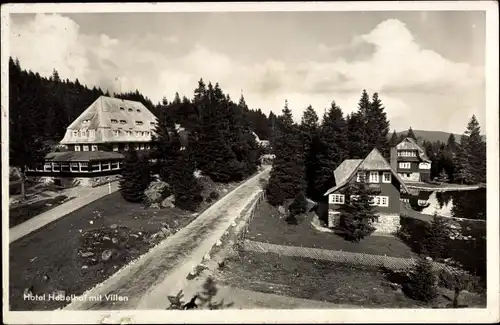 Ak Feldberg im Schwarzwald, Hotel Hebelhof mit Villen