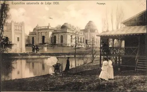 Ak Exposition universelle de Liege 1905, Paysage