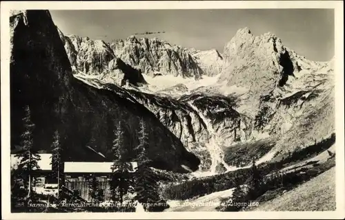 Ak Garmisch Partenkirchen in Oberbayern, Zugspitze, Angerhütten