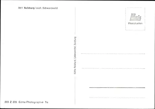 Ak Sulzburg im Markgräflerland Baden Schwarzwald, Straßenansicht