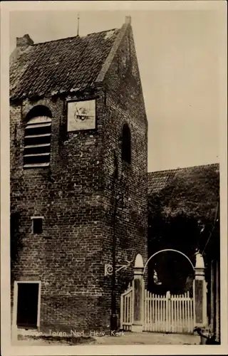 Ak Ezinge Groningen, Toren Ned. Herv. Kerk