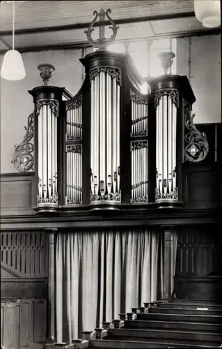 Ak Ten Boer Groningen, Ned. Herv. Kerk, Orgel