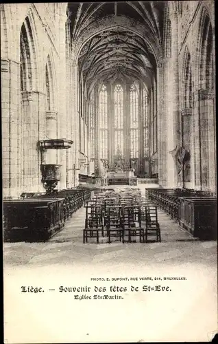 Ak Liège Lüttich Wallonien, Eglise St. Martin