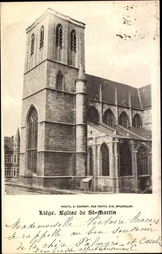 Ak Liège Lüttich Wallonien, Eglise de St. Martin