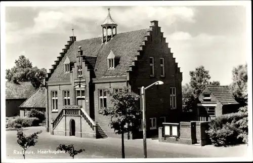 Ak Heerhugowaard Nordholland Niederlande, Raadhuis