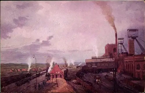 Ak Heerlen Limburg Niederlande, Kolenmijn