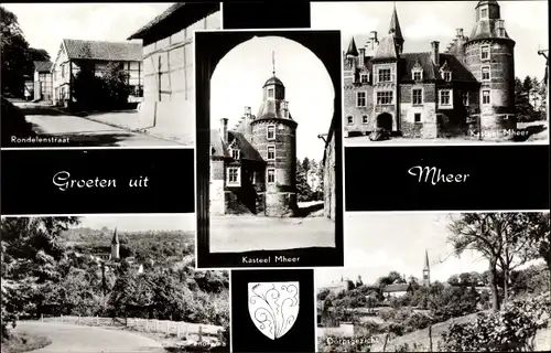 Ak Mheer Limburg Niederlande, Kasteel Mheer, Rondelenstraat