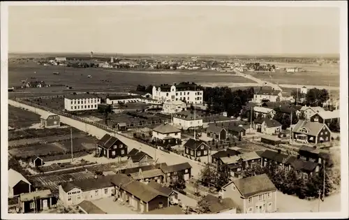Foto Ak Norwegen ?, Blick auf einen Ort
