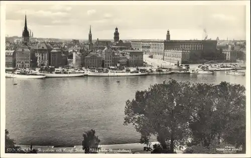 Ak Stockholm Schweden, Stadtansicht