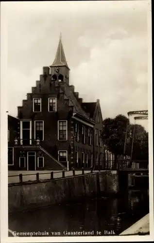 Ak Balk Friesland Niederlande, Gemeentehuis