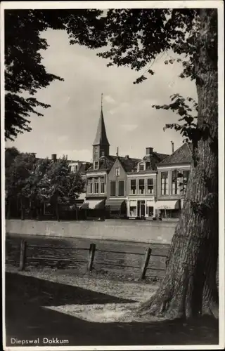 Ak Dokkum Dongeradeel Friesland Niederlande, Diepswal