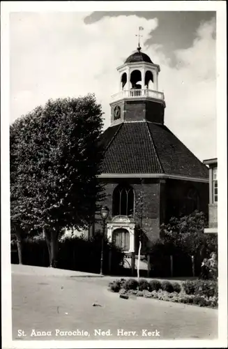 Ak Sint Annaparochie Friesland Niederlande, Ned. Herv. Kerk