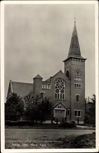 Ak Jutrijp Friesland Niederlande, Ned. Herv. Kerk