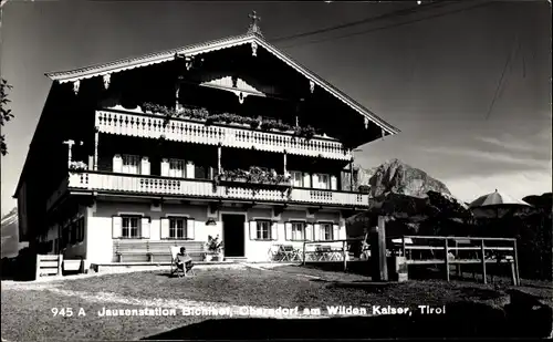 Ak Oberndorf am Wilden Kaiser Tirol, Jausenstation Bichlhof