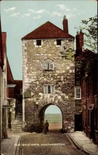 Ak Southampton Hampshire England, Old Westgate