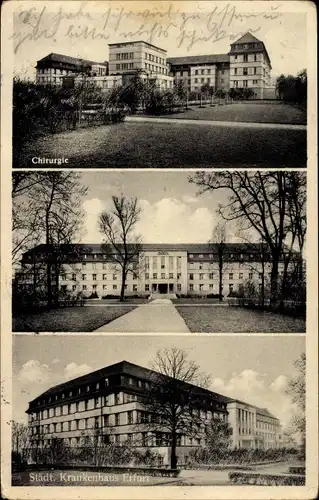 Ak Erfurt in Thüringen, Chirurgie, Städt. Krankenhaus
