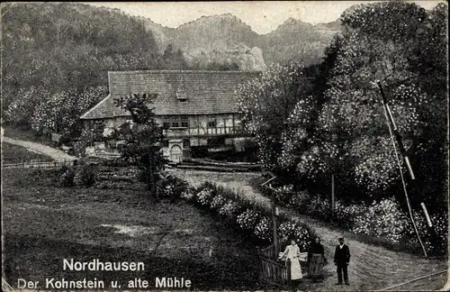 Ak Nordhausen am Harz, Kohnstein, Alte Mühle