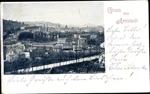 Ak Arnstadt in Thüringen, Totalansicht
