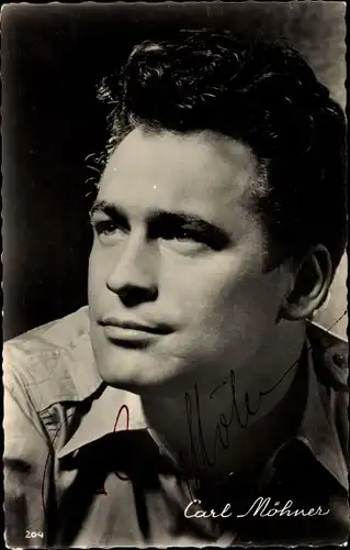 Ak Schauspieler Carl Möhner, Portrait, Autogramm
