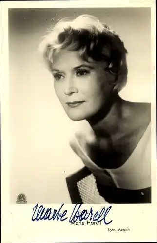 Ak Schauspielerin Marte Harell, Portrait, Autogramm