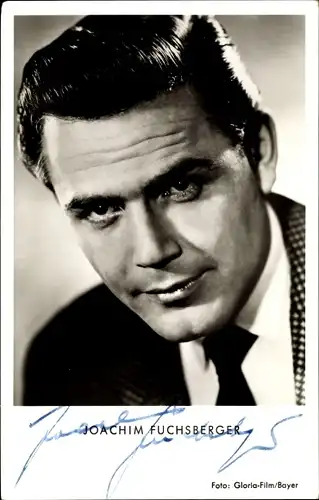 Ak Schauspieler Joachim Fuchsberger, Portrait, Autogramm, Gloria Film