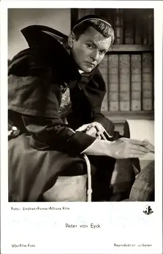 Ak Schauspieler Peter van Eyck, Portrait, Der Cornet, Autogramm