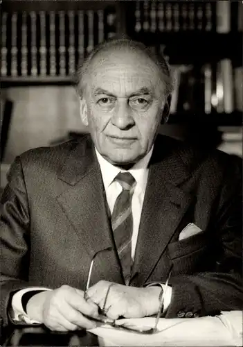 Ak Journalist und Intendant Hans Bausch, SDR, Autogramm