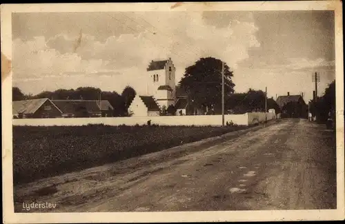 Ak Lyderslev Dänemark, Straßenpartie