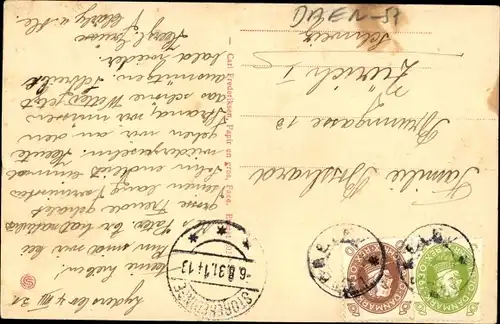 Ak Lyderslev Dänemark, Straßenpartie