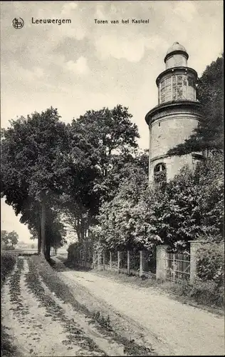 Ak Leeuwergem Zottegem Ostflandern, Toren van het Kasteel