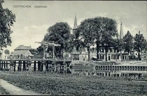 Ak Doetinchem Gelderland, IJsselkade