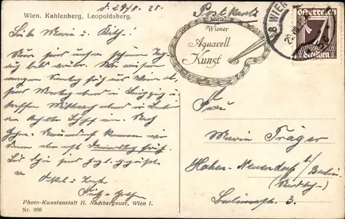 Ak Wien 19 Döbling, Kahlenberg, Leopoldsberg