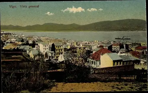 Ak Vigo Galicien Spanien, Vista general