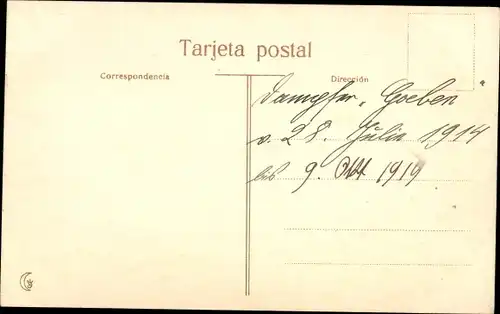 Ak Vigo Galicien Spanien, Vista general