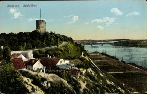 Ak Grudziądz Graudenz Westpreußen, Schloßberg
