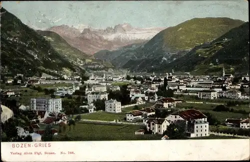 Ak Gries Quirein Bozen Bolzano Südtirol, Panorama