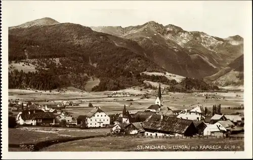 Ak Sankt Michael im Lungau in Salzburg, Gesamtansicht mit Kaareck