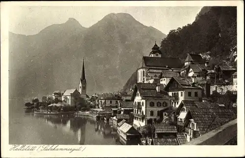 Ak Hallstatt Oberösterreich, Salzkammergut, Ortschaft