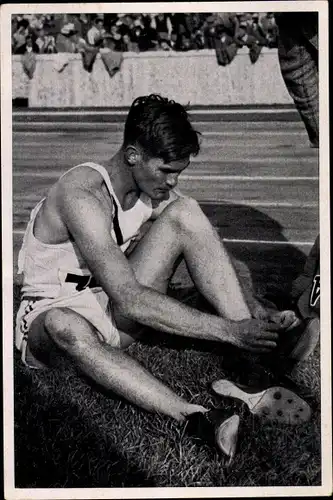 Sammelbild Olympia 1936, Hürdenläufer Forrest Towns