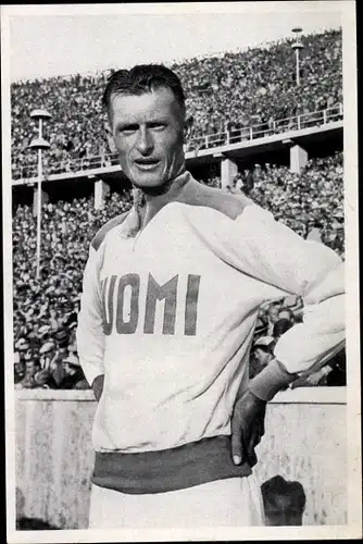 Sammelbild Olympia 1936, Finnischer Läufer Ilmari Salminen