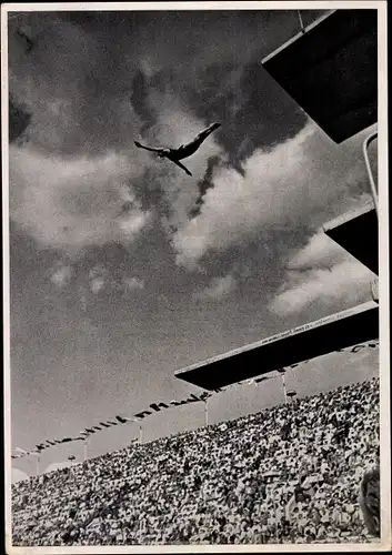 Sammelbild Olympia 1936, Turmspringer Marshall Wayne