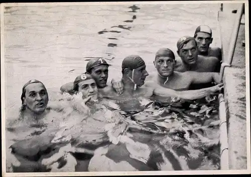 Sammelbild Olympia 1936, Ungarische Wasserballmannschaft