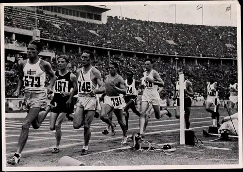 Sammelbild Olympia 1936, 1500m Lauf, Jack Lovelock