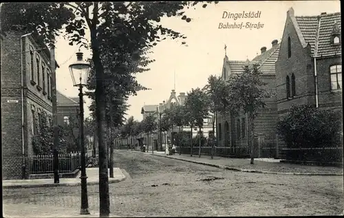 Ak Dingelstädt im Eichsfeld Thüringen, Bahnhofstraße