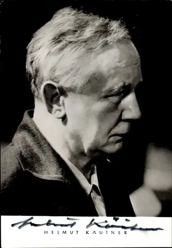 Ak Schauspieler und Regisseur Helmut Käutner, Portrait, Autogramm