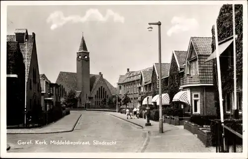 Ak Sliedrecht Südholland Niederlande, Geref. Kerk, Middeldiepstraat