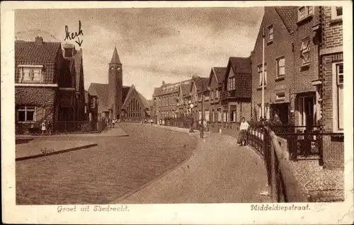 Ak Sliedrecht Südholland Niederlande, Middeldiepstraat