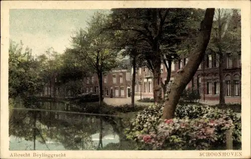 Ak Schoonhoven Südholland Niederlande, Albrecht Beylinggracht